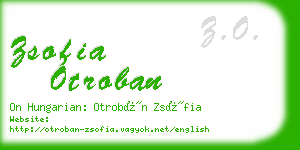 zsofia otroban business card